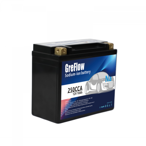 motorcycle starter battery Sodium ion battery 250CCA 12V10Ah cold temperature usage